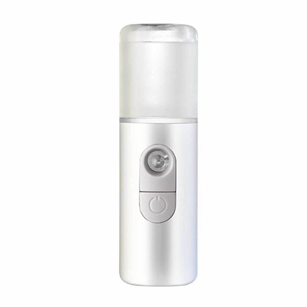 Usb nano steamer ansigts fugtgivende luftfugter fugtgivende ansigt mist spray mister til husholdnings sunde pleje ansigts forsyninger: Hvid