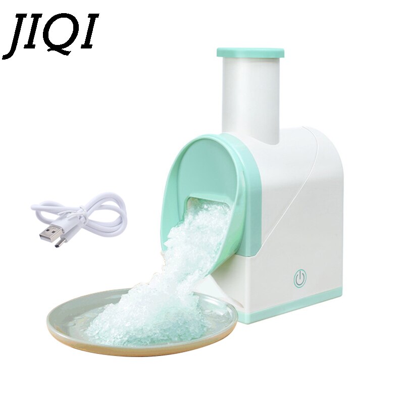 Rechargeable Electric Block Ice Shaver Blender Ice Crusher Chopper Slush Maker Icecream Cone Snow Ice Smoothies Breaking Machine