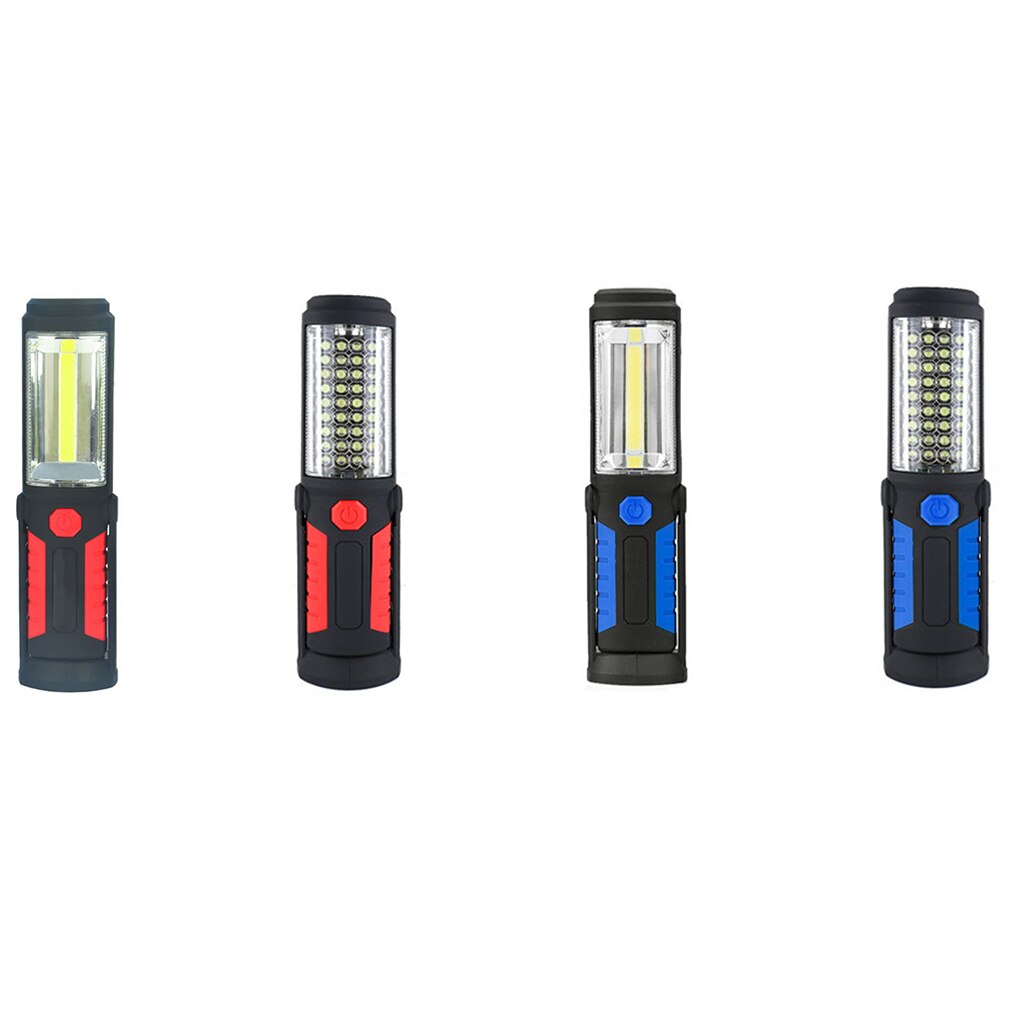 Magnet hængekrog lampe 2 modes led udendørs camping lys nød lommelygte vandtæt led arbejds hånd lampe