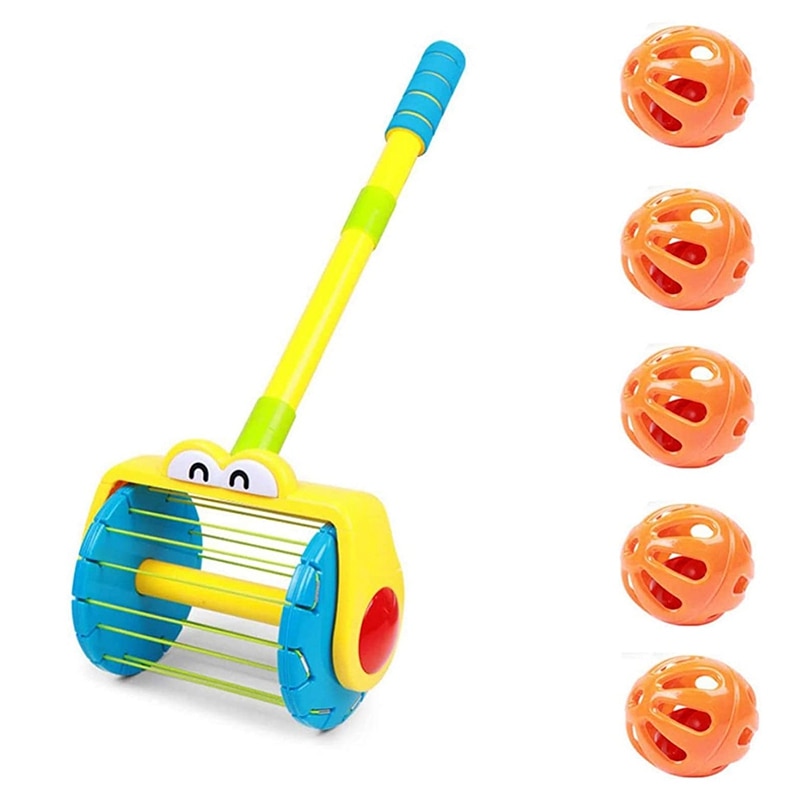 Poussoir électrique et Scoop tourbillon un lanceur de balle ensemble de marcheur enfants semblant jouer aspirateur outils de nettoyage jouet: Default Title