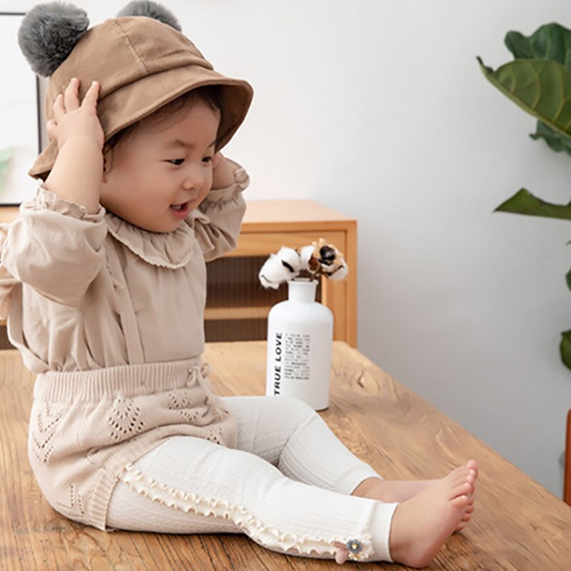 1 Uds lindo patrón de flor de bebé niña otoño medias de invierno cálido algodón medias bebé de estilo coreano chica medias