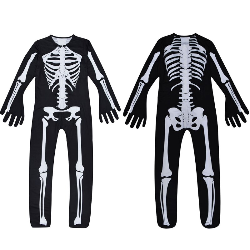Kinderen Skelet Halloween Kostuum-Infant Kids Baby Skelet Jumpsuit Kostuum