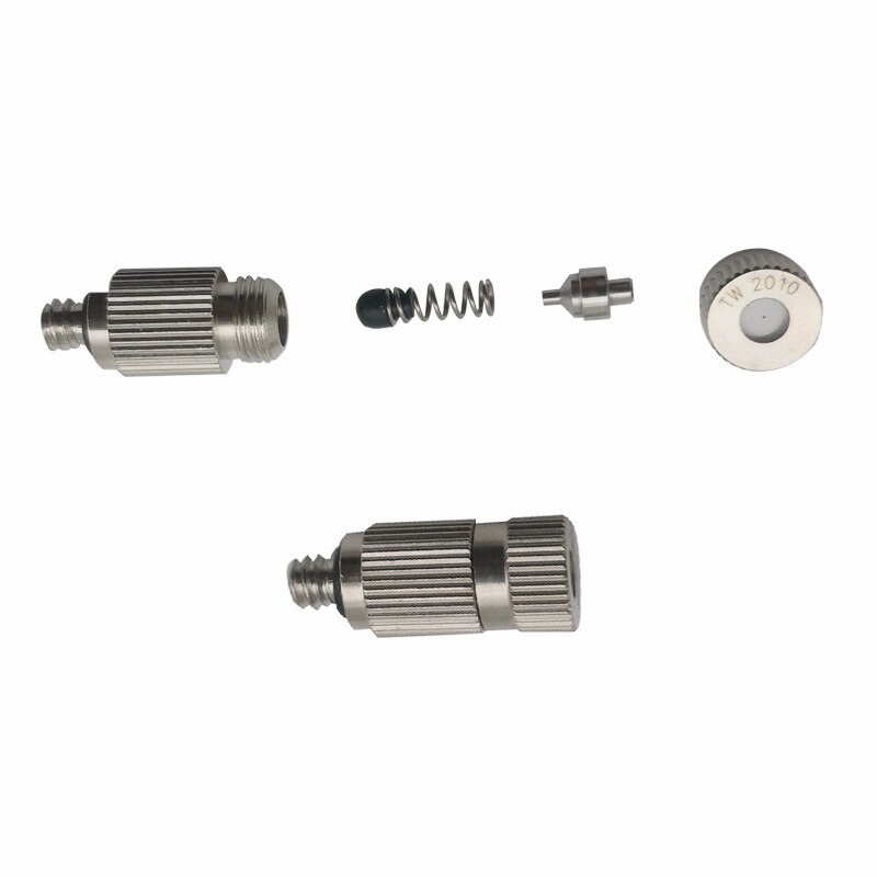 50pz di Alta Pressione 3/16 "Filettatura Maschio di Nebulizzazione Ugelli in Acciaio Inox anti Gocciolamento Nebulizzatori Appannamento Raffreddamento Umidificazione spruzzatore