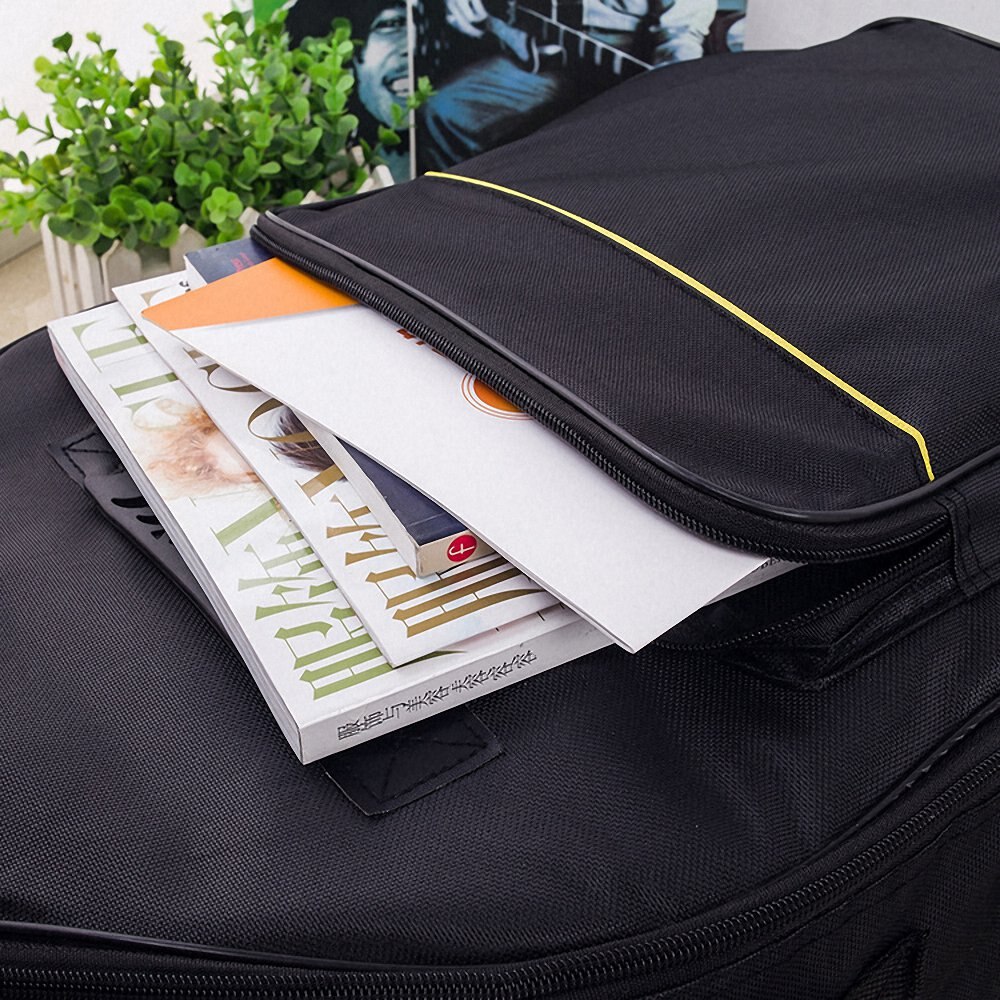 Funda de guitarra acústica de tela Oxford de 40/41 pulgadas, impermeable, mochila con correas de hombro dobles, funda suave acolchada, accesorios de guitarra