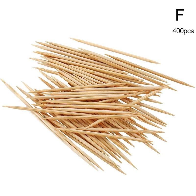 Automatic Toothpick Holder Bamboo Dispenser Toothpick Jar Toothpick Toothpick Dispenser Home Pressure Hand Dispenser Storag K0Y2: 400PCS Toothpick