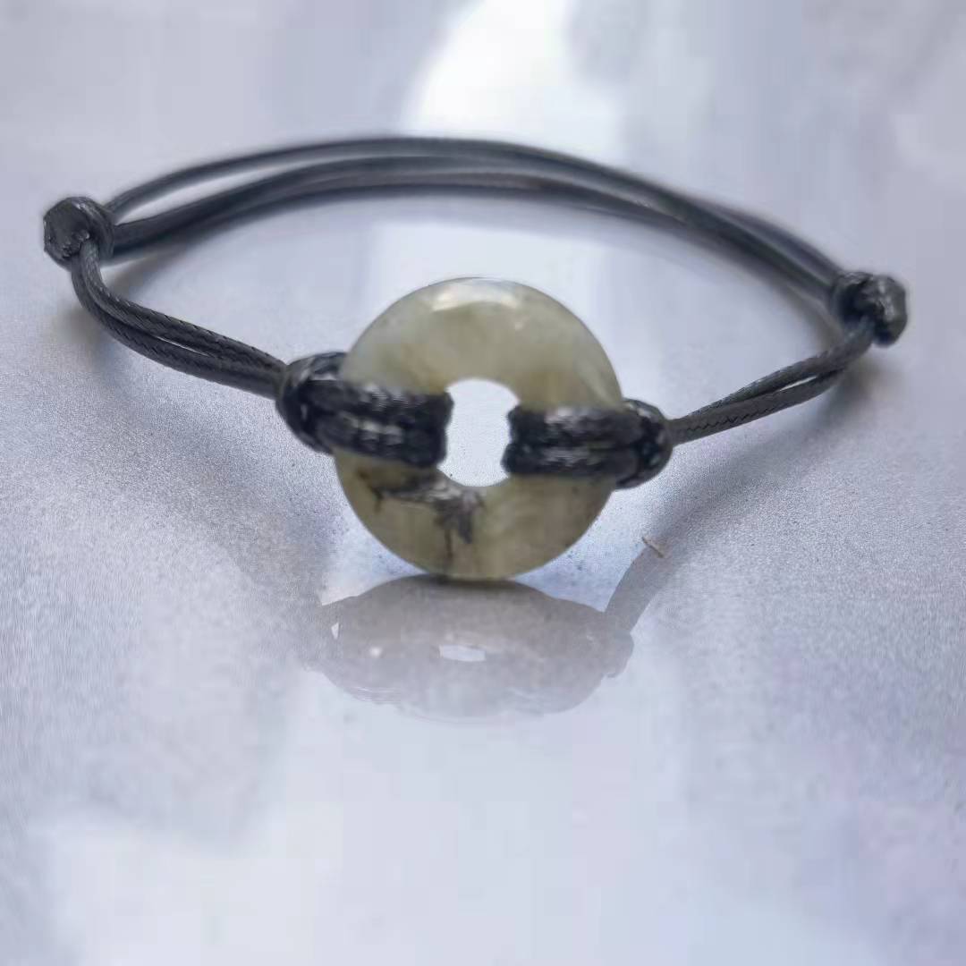 Brons Buis Armband Voor Mannen, Mannen Armband Met Feather Charm, Mannen Armband: A5