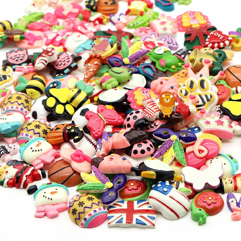 Accesorios David 20 unids/set, accesorios de resina 3D al azar, suministros para manualidades DIY Decoración Juguetes, 1Yc11155