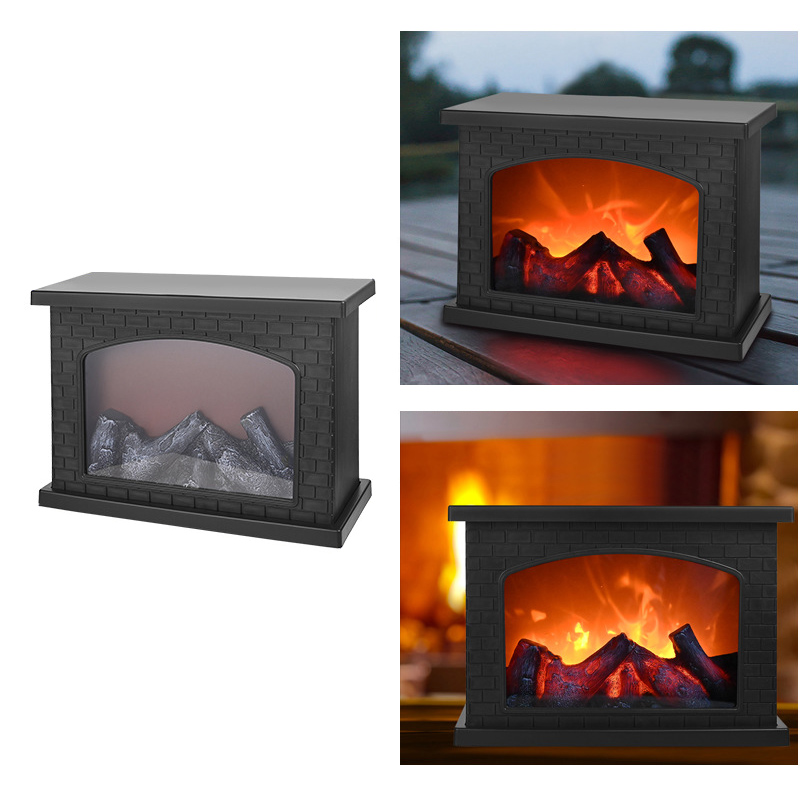 Lámpara para hogar con efecto llama, luces LED con control táctil, luz para chimeneas eléctricas, simulación USB y con pilas: Default Title