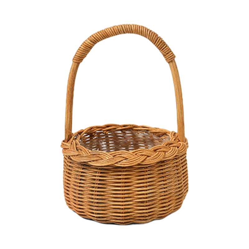 Cesto di fiori intrecciati cesto di immagazzinaggio in Rattan cesto di fiori fatto a mano cesto di fiori fatti a mano per la decorazione domestica di nozze: A3