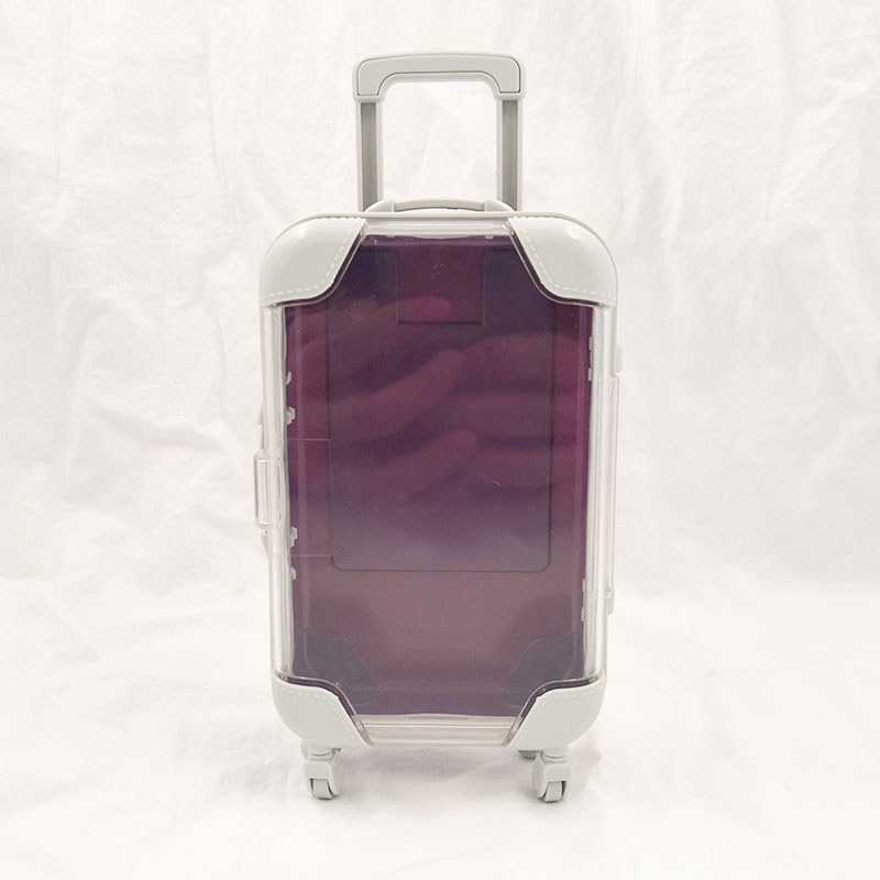 10 pièces faux cils boîte d'emballage rose bagages cils valise vison cils emballage moelleux et bouclé case vide: I