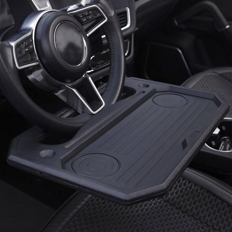 Disponible en ambos lados, volante de coche, tabla pequeña, mesa de comedor Interior de coche, bandeja superior de coche, soporte para ordenador portátil, tableta