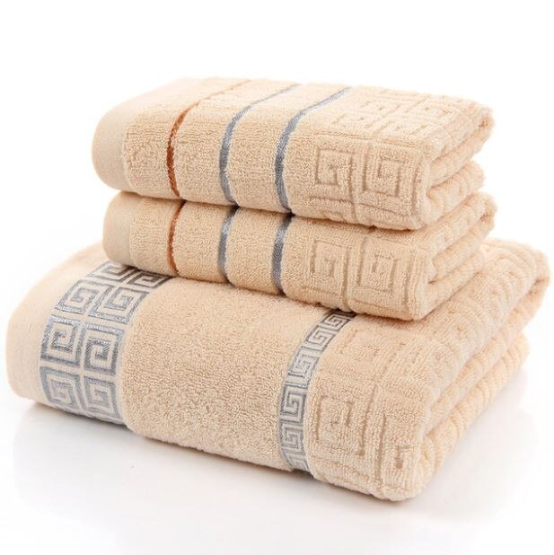 3 Stks/set 70*140 Cm Handdoeken 100% Katoen Super Zachte Badhanddoeken Voor Volwassenen Sterke Absorberende Strand Handdoeken: C