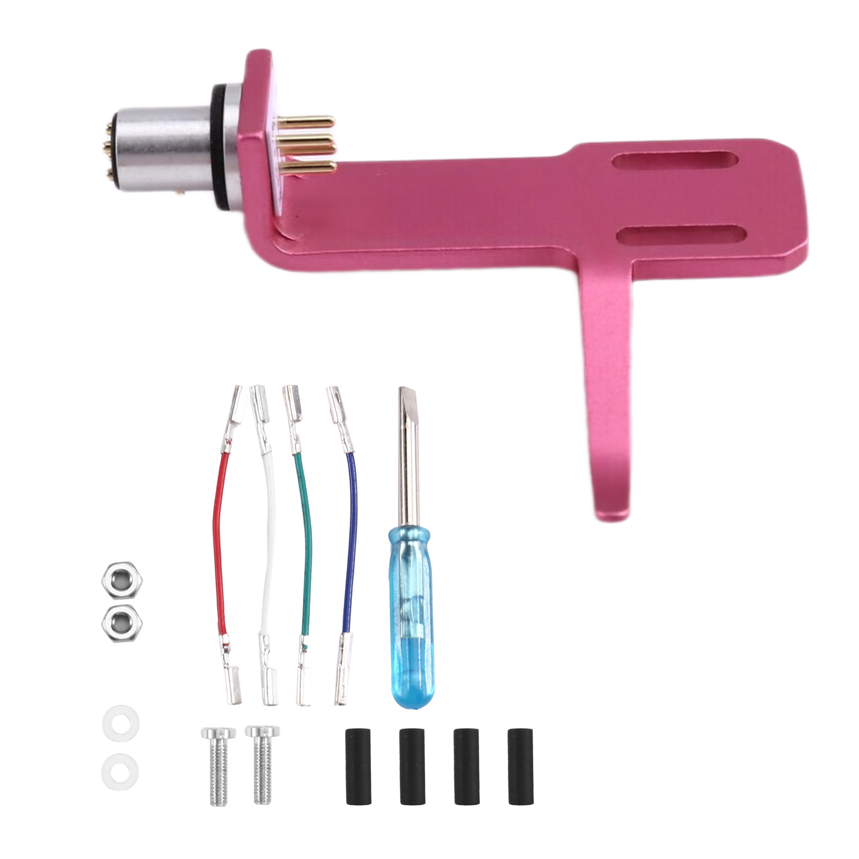 FULL-Phonograph Record Player Universal LP Turntable Headshell Mount Replacement Headshell Stylus Lead Wire