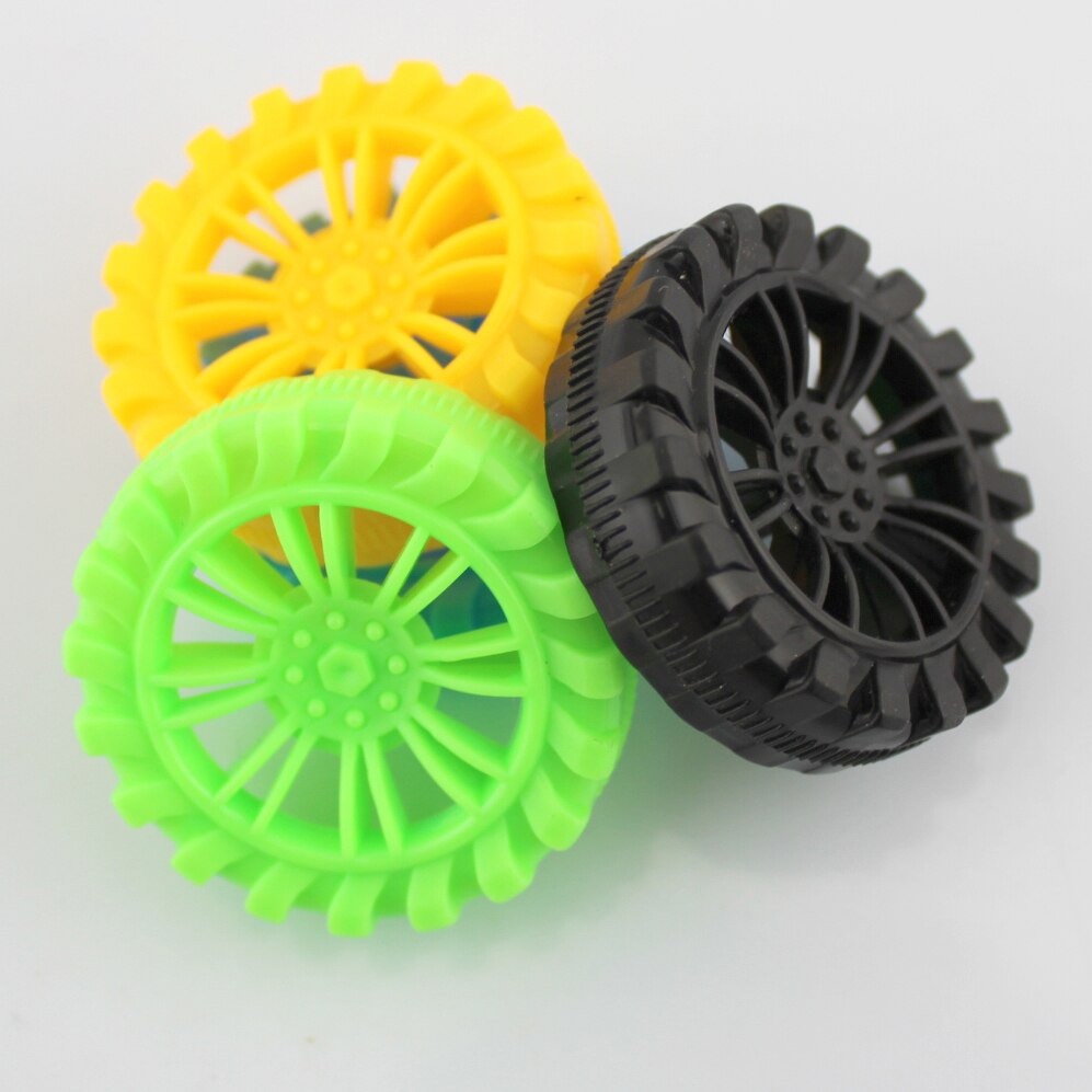 2*45 Mm Smalle Plastic Wielen Diy Model Handgemaakte Speelgoed Wielen Fun Diy Materiaal Accessoires