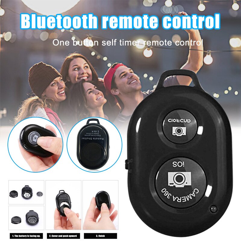Bluetooth Afstandsbediening Knop Draadloze Draagbare Voor Mobiele Telefoon Selfie Reizen SP99