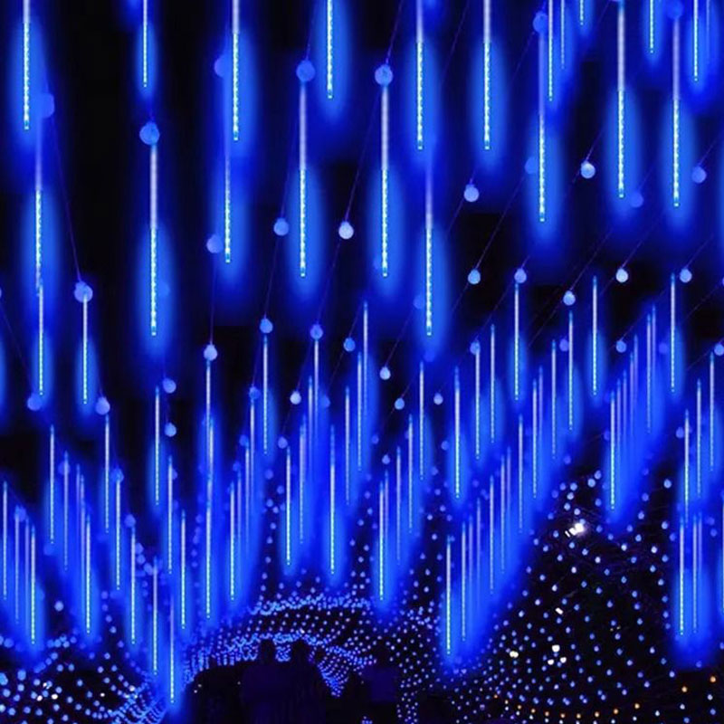30/50CM LED Meteor Shower Rain Lights Waterproof Falling Raindrop Fairy String Light for Christmas Party Patio Decor