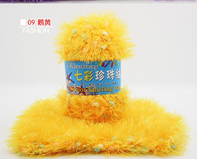 Mylb 1 bolde= 50g pelsgarn nøgle ultra blød koral farverig fleece baby varm garn strikning: Farve 9