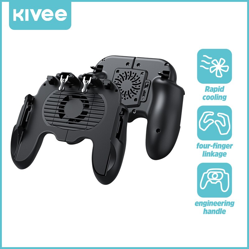 Kivee Draagbare Smart Telefoon Koelventilator Gamepad Radiator Voor Iphone 13 Pro Max Xiaomi Samsung Redmi Oppo Controller Koeler Fan