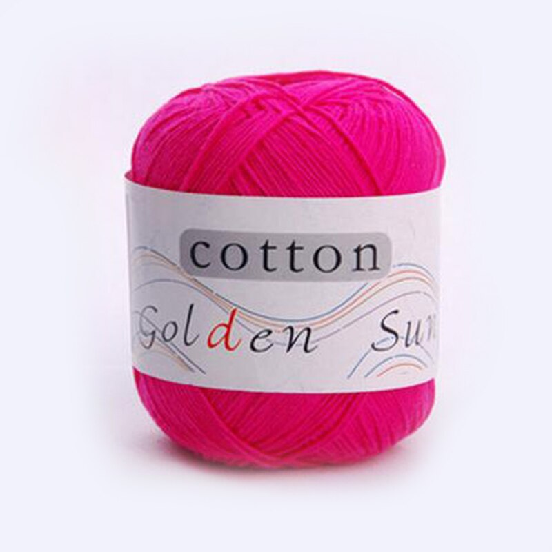 100% 50g/Roll Hand-knitted Cashmere Yarn for hand knitting baby wool hand-knitted Soft hand knitting: Fuchsia