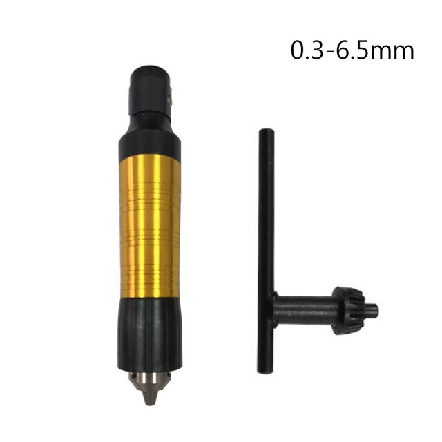Eje Flexible para herramienta de grabado, eje Flexible compatible + pieza de mano para taladro eléctrico estilo Dremel, accesorios para herramientas rotativas: Gold plastic0.3-6.5