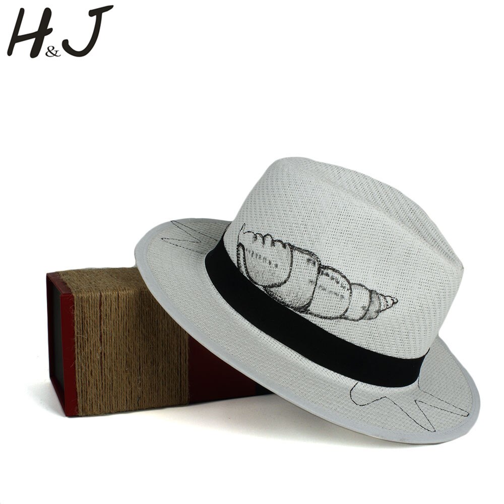 RONNEL Women Panama Brim Down Natural Hat - 7cm