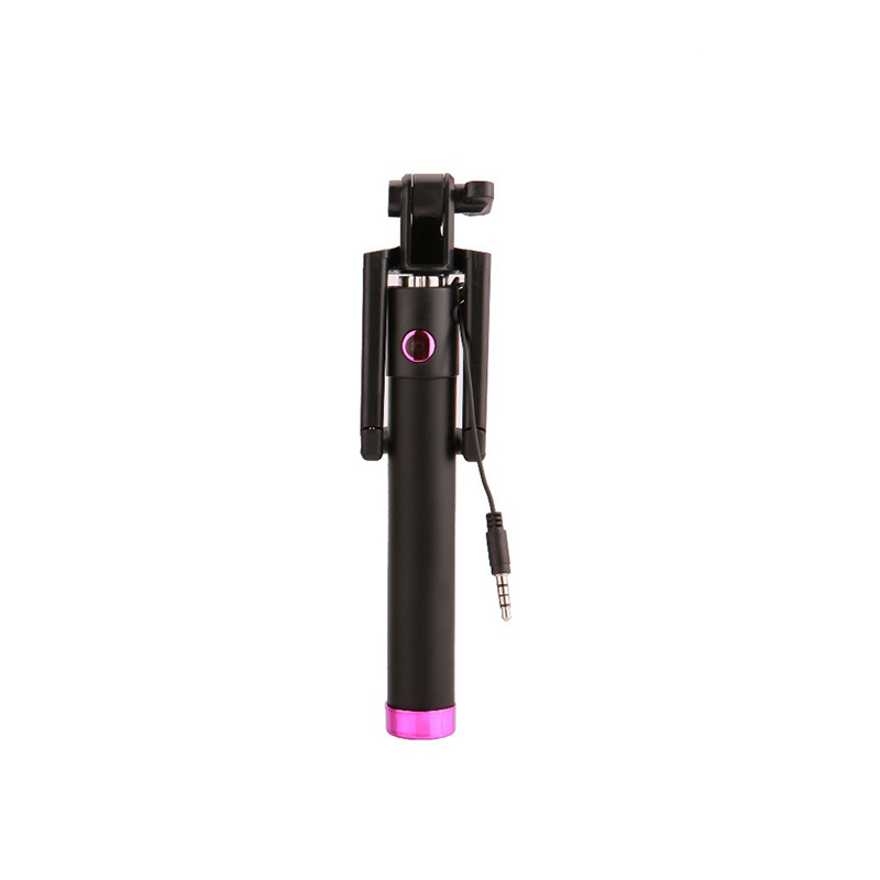 Extensible Selfiestick Para Huawei P30 P20 amigo 20 Pro Lite P Smart Nova 4 3 3i palo Selfie con cable Bastone Selfi Para Movil: Rose Red