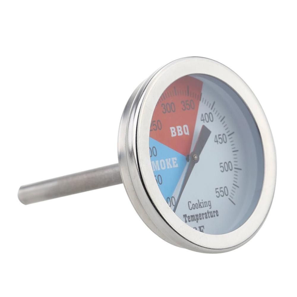 300 Degrees /100~550℉ Thermometer BBQ Smoke Grill Oven Temperature Gauge Outdoor Camp Tool Grocery 100~550F N24 4.8