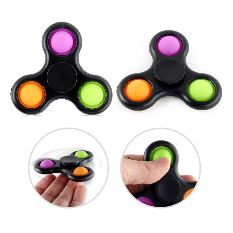 Fidget Toy Fidget Spinner Simple Dimple Relief Pop Sensory Antistress Toys For Kids Adults Early Educational Autism Special Need