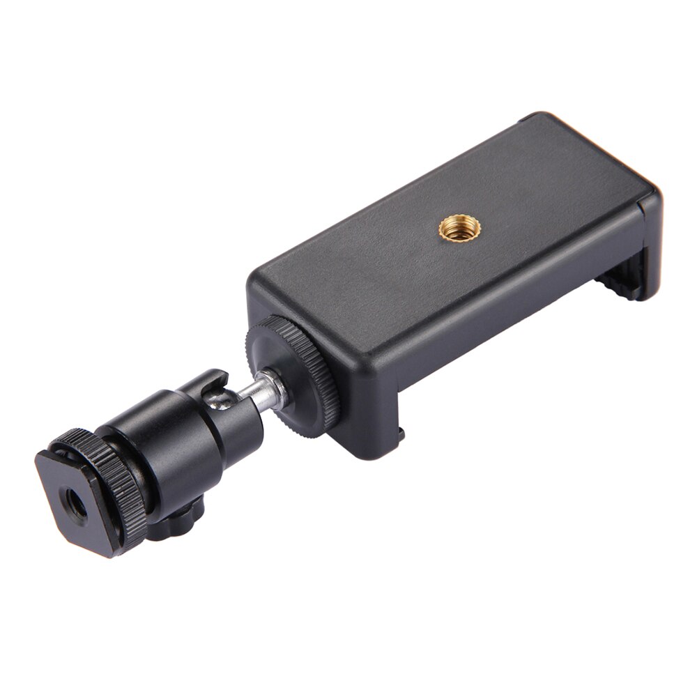 Andoer PU214 trípode con zapata de la cabeza para iPhone Smartphone Universal útil 360 grado estable Selfie SticksTripod soporte de pinza