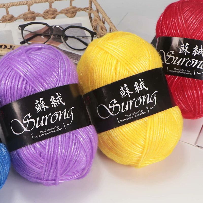 Haak Garen 100G Zijde Wol Garen Voor Breien Draad Polyester Gemengd Garen Ilos Para Tejer