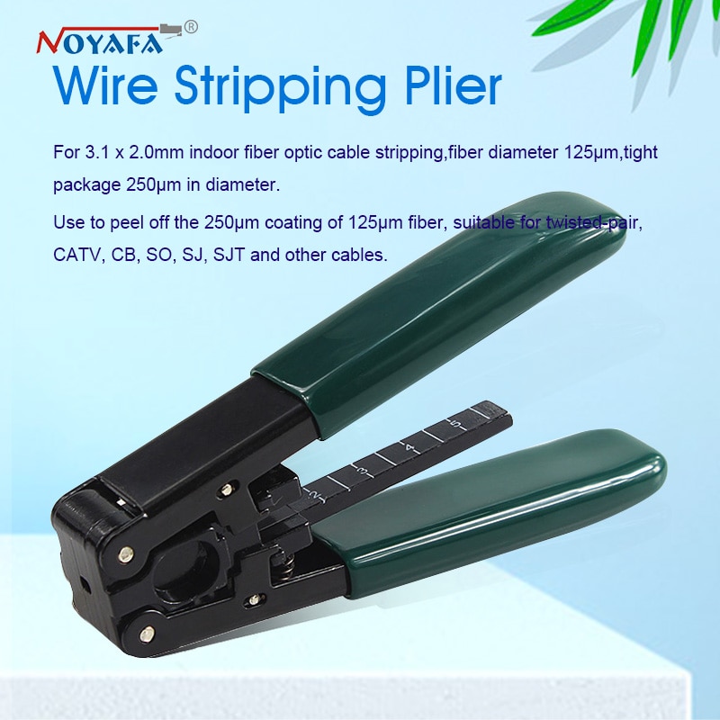 Noyafa Wire Stripping Plier FTTH Splice fiber optic tool kits Fibre stripping +Fiber Optic Stripper Peel off Coating