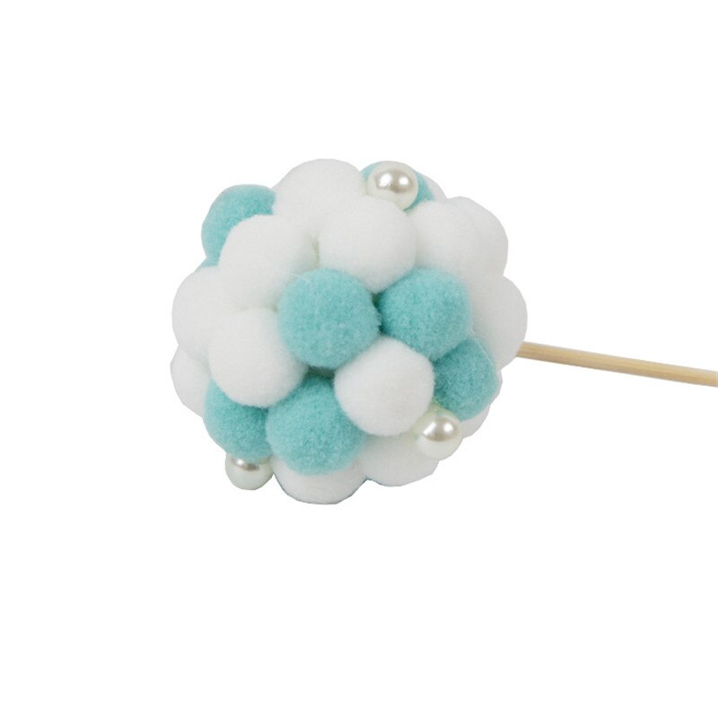 1 sztuk DIY Wykonany ręcznie Macaron pompon kolorowe włosy piłka baner dekoracyjny dekoracja robić pokoju dziecięcego pościel zderzaki dla dziecka akcesoria dla dzieci: D