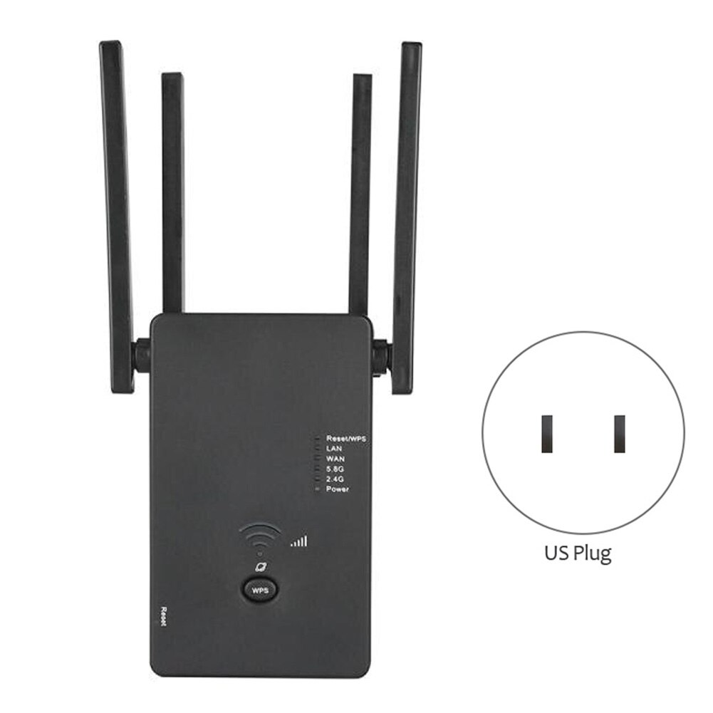 5Ghz WiFi Booster Range Extender Router Repeater Wireless AC1200M Internet Booster Range Extender Universal Dual Band For PC