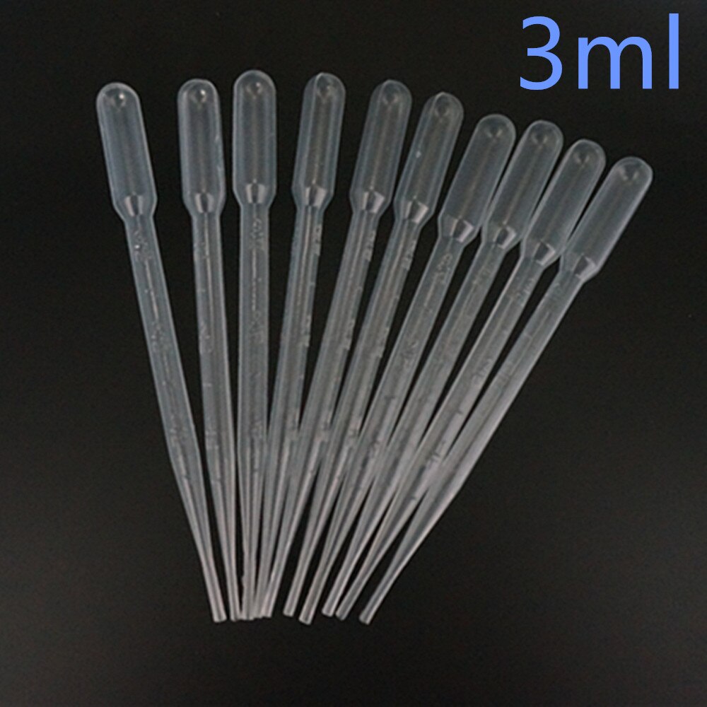 Plastic Pasteur Pipet 0.2ml/0.5ml/1ml/2ml/3ml/5ml/10ml Disposable Plastic DropperTransfer Pipette Refillable Tool