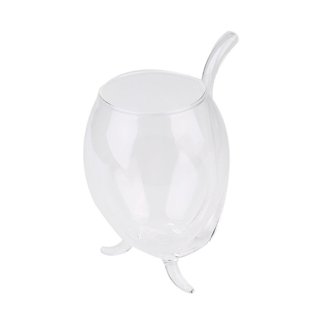 Heat-Resistant Drink Mug Home Decor Glass Cup Cup Red Wine with Nozzle 300ml 300ml 300ml Red Wine Mug Wine Mug