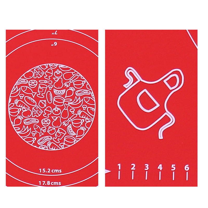 Non-stick Silicone Baking Mat with Scale Dough Pad Kneading Dough Non Stick Pastry Crepes Pizza Dough Mats Kitchen Baking Tools