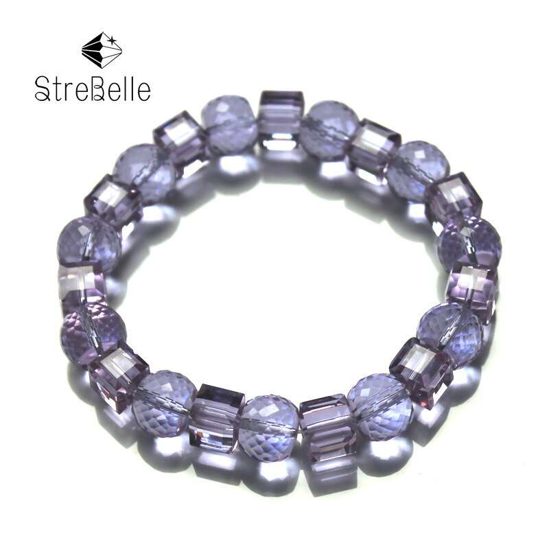 StreBelle Crystal Bracelets For Women Wedding Party Jewelry 3A9N15