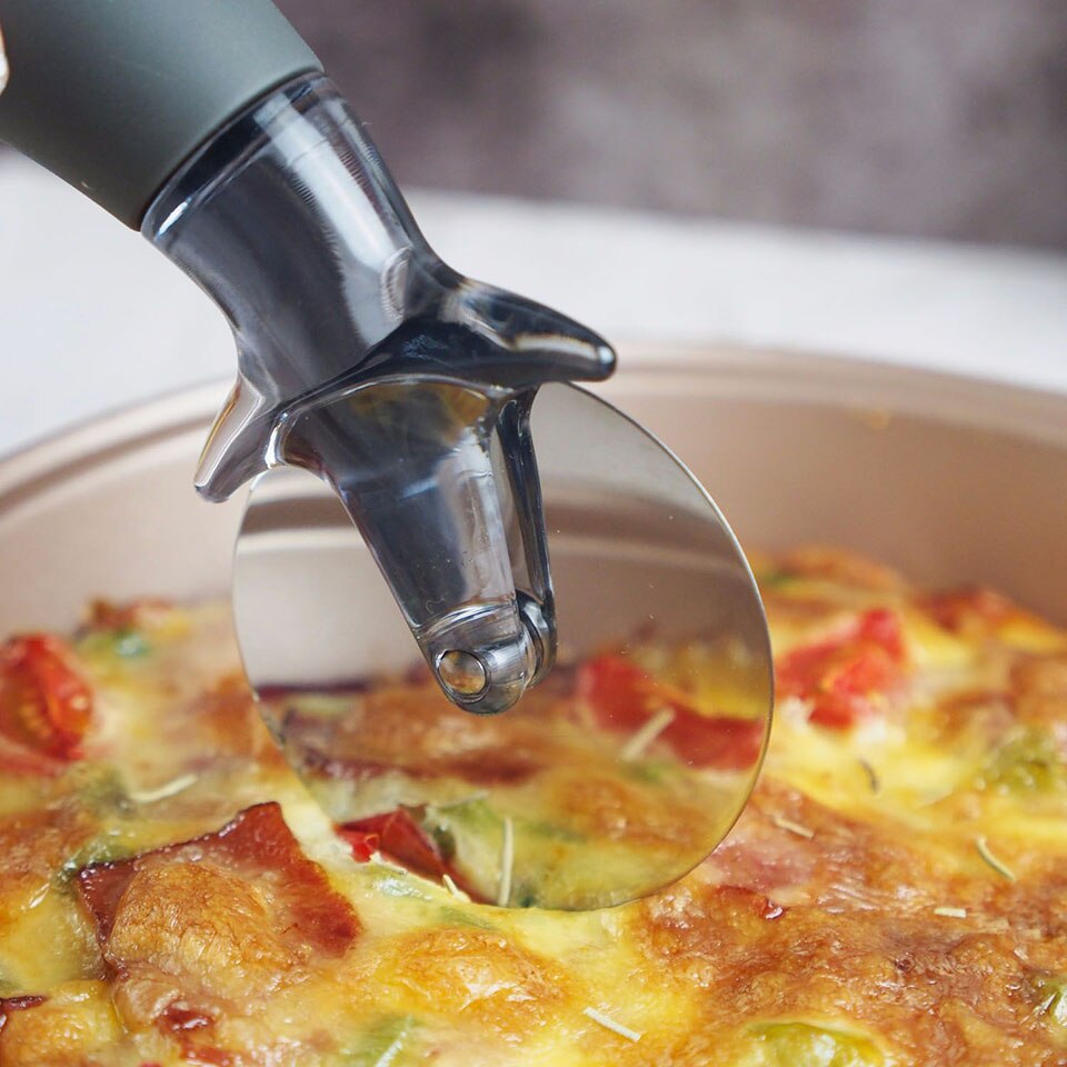Premium Pizza Cutter Slicer Wheel Stainless Steel Razor Sharp with Protective Blade Guard