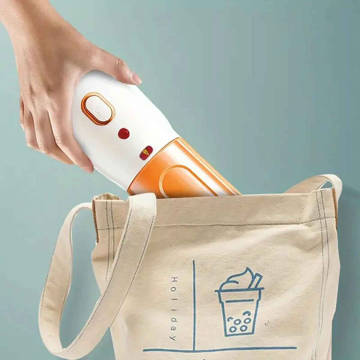 Ein tragbares wiederaufladbares USB-Mixerset – Zitruspresse mit Lithiumbatterie, ≤ 36 V Arbeitsspannung, multifunktionaler Saft