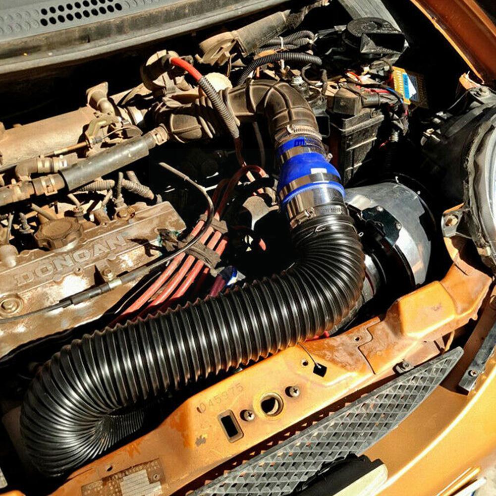 Car Cold Air Intake Tube Kit 3inch Flexible Air Inlet Od83mm System Length 25-100cm Pipe Duct Pvc Id76mm D5y2