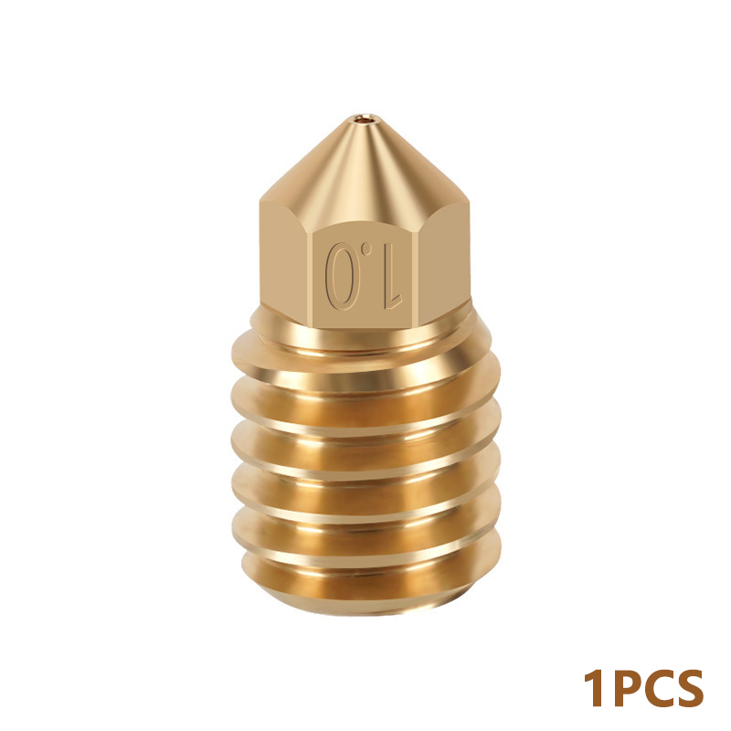 For Bambu Lab X1/P1P Nozzle 0.6 0.8 1.0mm Hardened Steel CHT Cloning Brass Nozzle Upgraded Hotend Steel For Bambu Lab 3D Printer: black