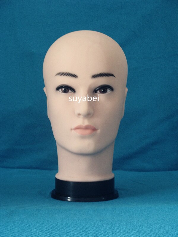 Mannelijk hoofd mannequin sieraden model glas weergave dummy man plastic hoofd weergeven hoofd