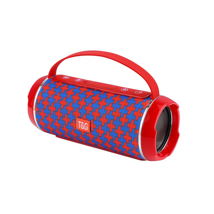 TG116C Draadloze Krachtige Bluetooth Speaker Box Outdoor Luidsprekers Subwoofer Muziek Center Boombox 3D Stereo Radio: Color red