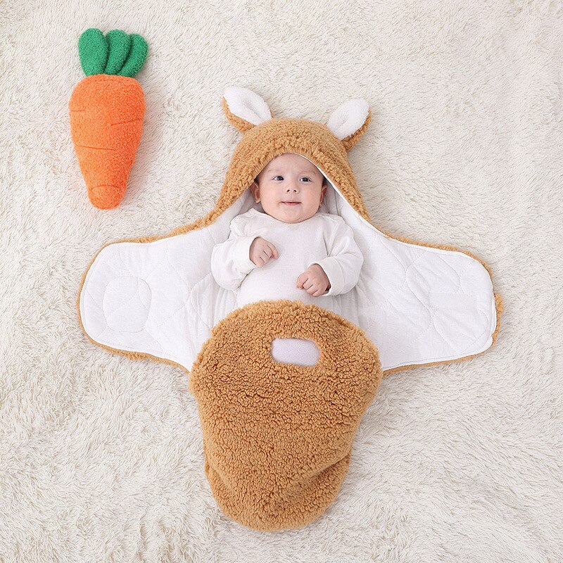 Baby Decke Babie Wrap Swaddle Schal Kaninchen Ohren Decke Anzug Warme Neugeborene Kleidung Baumwolle Schlafsack Bio Swadding Schal