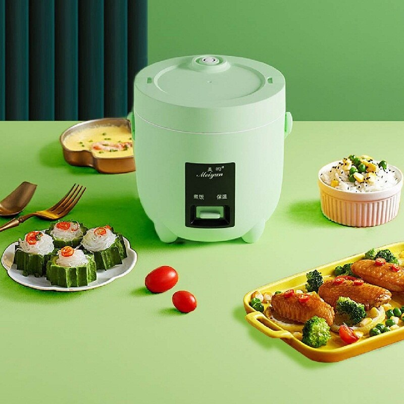 Olla arrocera eléctrica inteligente y automática para el hogar, cocina con revestimiento antiadherente, para 1-2 personas, 1,2 L