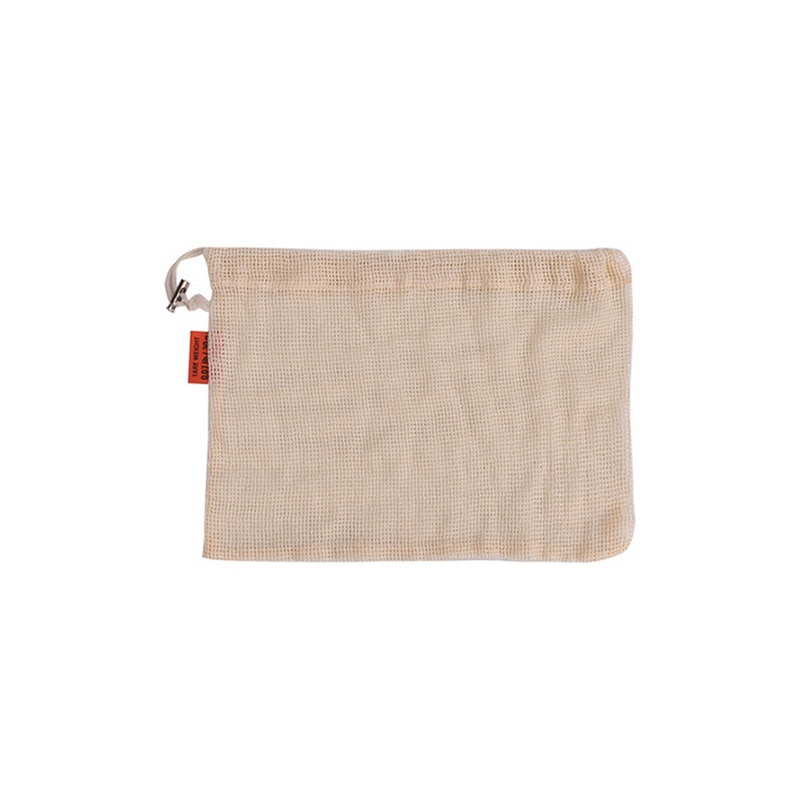 Natural Organic Cotton Mesh Production Of Shopping Bag Reusable Bags For Fruits And Vegetables Washable Eco-friendly Fruit Mesh: S 20x28cm