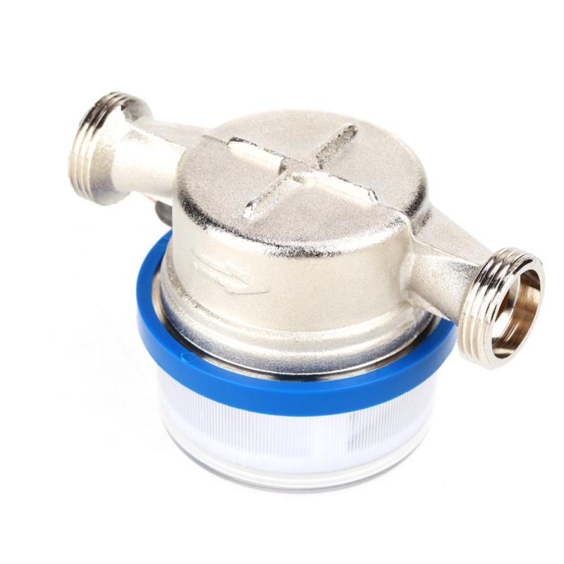 15mm 1/2&quot; Garden Home Plastic Cold Water Meter Single Water Flow Dry Table Measuring Tools