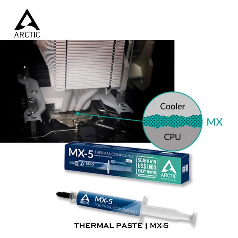 Arctic MX-5 2/4/8g thermal conductive silicone grease graphics card thermal paste desktop cpu notebook thermal conductive sil