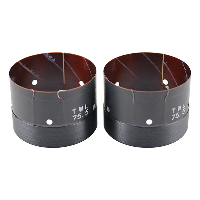 SHEVCHENKO 75.5 MILLIMETRI Woofer Bobina Bobina di Filo di Rame In Fibra di Vetro di Riparazione 75 Core Bass Speaker Accessori 500W-680W 2pcs