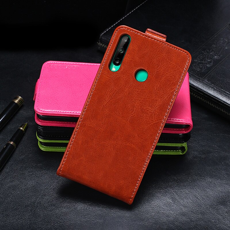 Up Down Case Huawei P40 Lite E 6.39 &quot;Phone Bag Holster Verticale Flip Pu Leather Cover Huawei P40 Lite E ART-L28 Premium Gevallen